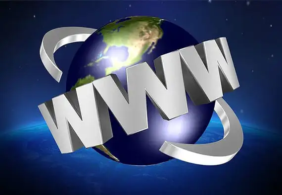 Monde entier avec toile WEB